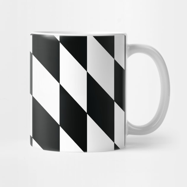 Checkered Rhomboids "White-Black" by MHich